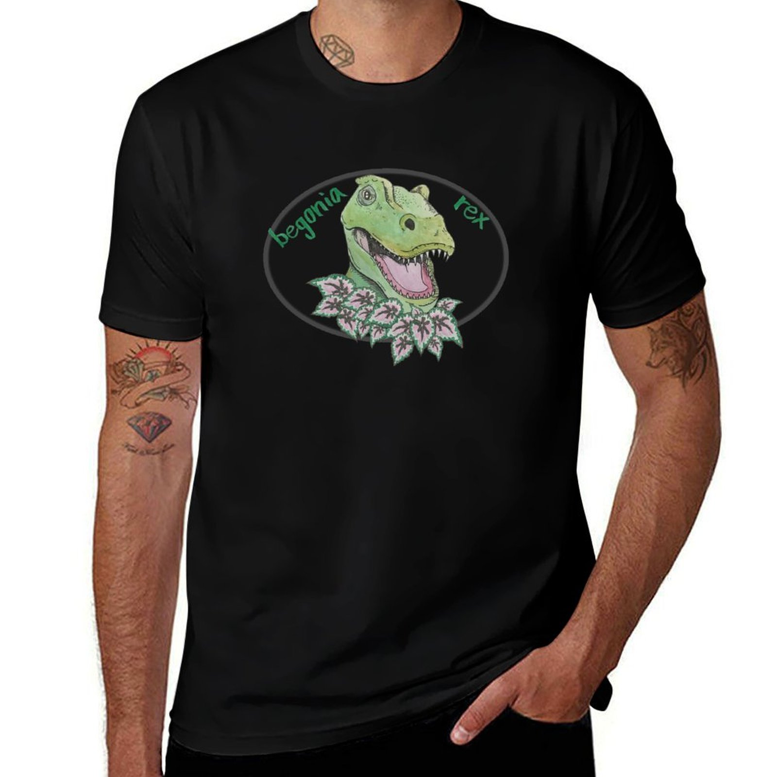 Camiseta T rex begonia Casual  - Begonia Rex avaliação e preço